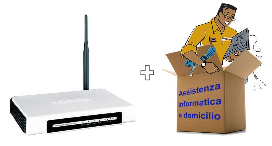 Kit Modem/Router Wi-fi + Consegna e Installazione (1 ora)